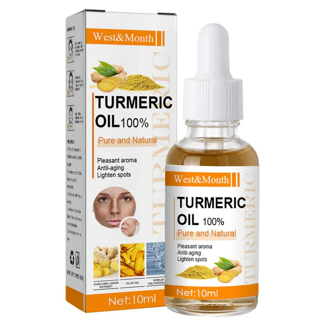 Turmeric Essential Oil 10ml Organic Turmeric Oil For Dark Spots 100 Pure Therapeutic Grade Turmeric Oil For Moisturizing - Image 2