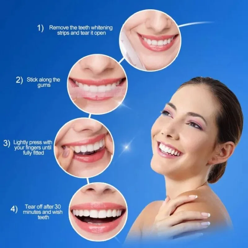 Gegemoon 3D Teeth Whitening Strips | Professional 7-Day Whitening Kit | Enamel Safe Whitening Strips | Deep Stain Removal | Mint Flavor | 7 Pairs - Image 5