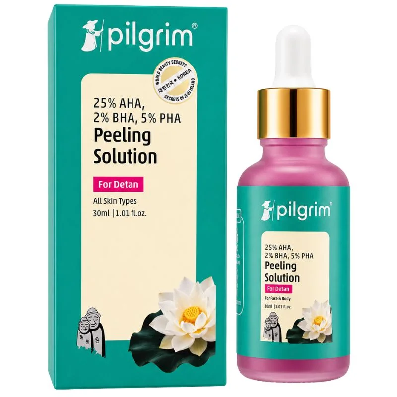 Pilgrim Peeling Solution | Weekend Facial Peel for Deep Cleansing & Exfoliation | Radiant & Even-Toned Skin | For Men & Women | 30ml - Image 2