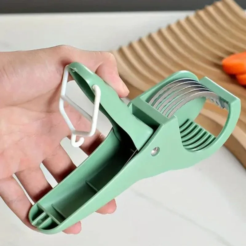 5 Blade Vegetable & Fruit Cutter and Slicer | Multipurpose Vegetable Chopper & Fruit Slicer | Kitchen Cutter with 5 Stainless Steel Blades | Multiple Colors - Image 2